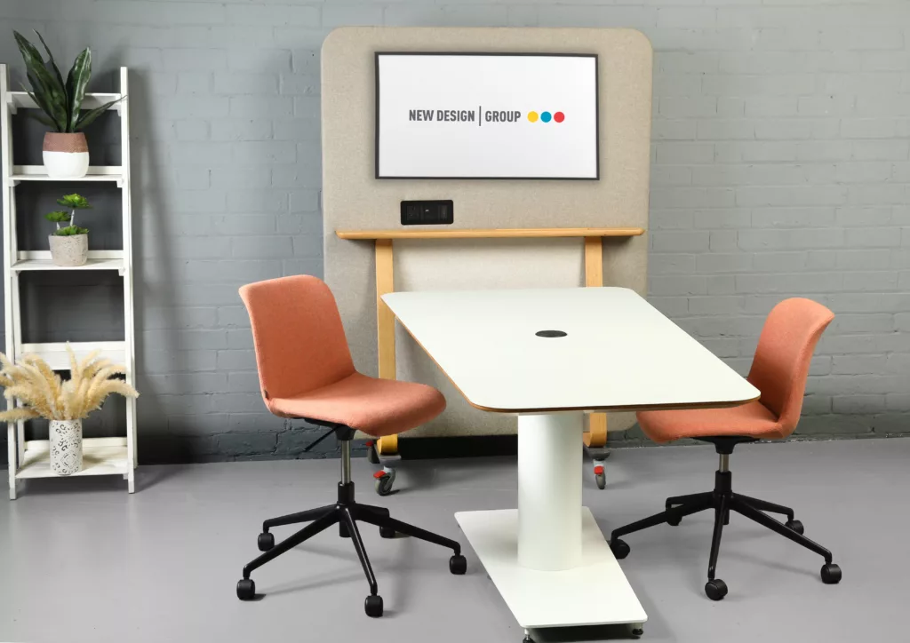 Video conferencing Table, M-Table with Theo Media Screen